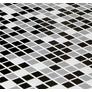 Mosaic Black csempe PVC falpanel