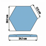 Hexagon Kerma műbőr falburkolat mérete