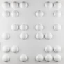 Kép 1/8 - Fruzsina buborékos 3D-s polimer vízálló festhető strapabíró műanyag falpanel