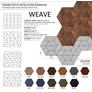 CORKBEE Weave maroon - gesztenyebarna természetes parafa hőszigetelő falburkoló panel