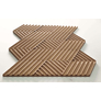 CORKBEE Weave brown - barna természetes parafa hőszigetelő falburkoló panel