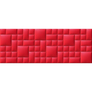Piros műbőr falvédő-23 faldekoráció (200x75 cm)