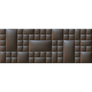 sötét barna színű műbőr falvédő-26 faldekoráció (200x75 cm)