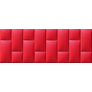 Piros műbőr falvédő-9 faldekoráció (200x75 cm)