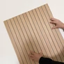 Kép 8/19 - famintás öntapadós lamella falpanel beige