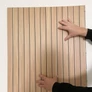 Kép 10/19 - famintás öntapadós lamella falpanel beige