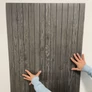 Kép 9/19 - Öntapadós lamella falpanel famintás szürke 100x60cm