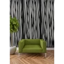 Kép 4/6 - Fali dekorpanel, hullám minta, 50x150 cm, 3 mm HDF - FP2 fekete falburkolat