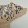 Kép 11/12 - Fali dekoráció, medve minta 100x50 cm, 3 mm HDF - sonoma tölgy, lézerrel vágot
