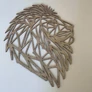 Kép 3/8 - Fali dekoráció, oroszlán , 47,5x47,5 cm, 3 mm HDF - Sonoma tölgy
