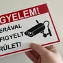 Kép 4/6 - Kamerával megfigyelt terület, PVC tábla 25x15 cm