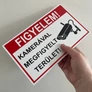 Kép 5/6 - Kamerával megfigyelt terület, PVC tábla 25x15 cm