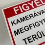 Kép 6/6 - Kamerával megfigyelt terület, PVC tábla 25x15 cm