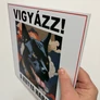 Kép 9/9 - Vigyázz! A kutya harap! PVC tábla dekoráció 30x30 cm japán stílus