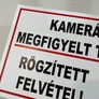 Kép 6/8 - Kamerával megfigyelt terület, rögzített felvétel PVC tábla 40x25 cm