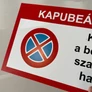 Kép 3/7 - Kapubeálló, kérem a bejáratot szabadon hagyni, PVC tábla 40x25 cm