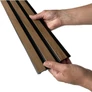 Kép 1/8 - Kerma fali lamella falburkolat 11,5x290 cm barna, fahatású színben KD4-102