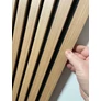 Kép 10/16 -  Lamella falpanel, Bükk famintás, fekete filc alappal, Madrid, 100x280cm L-280
