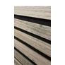 Kép 11/16 - Lamella falpanel,szürke famintás, fekete filc alappal, Prága, 100x280cm L-324