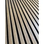 Kép 4/14 - Lamella falpanel, öreg tölgy, fekete filc alappal, Gdansk, 100x280cm