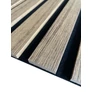 Kép 5/14 - Lamella falpanel, öreg tölgy, fekete filc alappal, Gdansk, 100x280cm