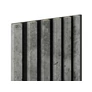 Kép 3/9 -  Marbet Loft szürke lamella falburkolat fekete filc alappal
