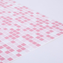 FLEXWALL Mosaic Pink - Rózsaszín Mozaik PVC falpanel, 96×48 cm, konyha, fürdőszoba burkolat