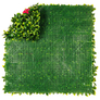 Nortene műnövény falburkolat piros virágokkal -Villa 100x100 cm
