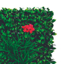 Nortene műnövény falburkolat piros virágokkal -Villa 100x100 cm