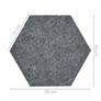 Obubble filc panel 30-4 hexagon hatszög falpanel