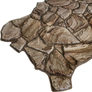 Rock Brown - Barna színű kőmintás PVC falburkolat