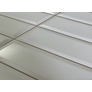 FLEXWALL White Beige Seam - Fehér csempe bézs fuga PVC falpanel, 95,5x48 cm