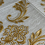 Arany fehér klasszikus mintás öntapadós, szivacsos falpanel