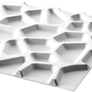 Wallart Gaps - Szabálytalan rések mintás 3D környezetbarát falpanel, festhető 50x50 cm