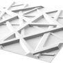 Wallart Olivia - Csíkos modern 3D környezetbarát falpanel, festhető 50x50 cm