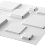 Squares - Négyzetek 3D falpanel
