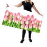 Wallplex falburkoló konyhapanel Rózsaszín tulipánok