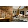 Barnwood Oak Umber Brown - Barna tölgy famintás falpanel