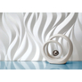 FLAMES - Láng mintázatú fehér festhető falpanel