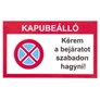 Kép 1/7 - Információs tábla különböző feliratokkal 