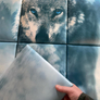Farkas KERMA-60 állatos nyomtatott műbőr falikép