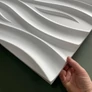 Kép 5/21 - MYWALL OCEAN hullámos fehér EPS polisztirol festhető falpanel, modern falburkolat