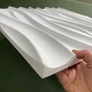Kép 11/21 - MYWALL OCEAN hullámos fehér EPS polisztirol festhető falpanel, modern falburkolat