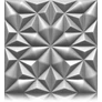 Kép 1/9 - Polistar Onyx szürke design polisztirol falpanel burkolat (50x50cm), 3d dekorpanel