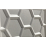 Polistar Hexagon fehér festhető falpanel (50×50 cm)