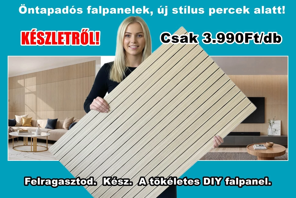 Öntapadós lamella falpanel