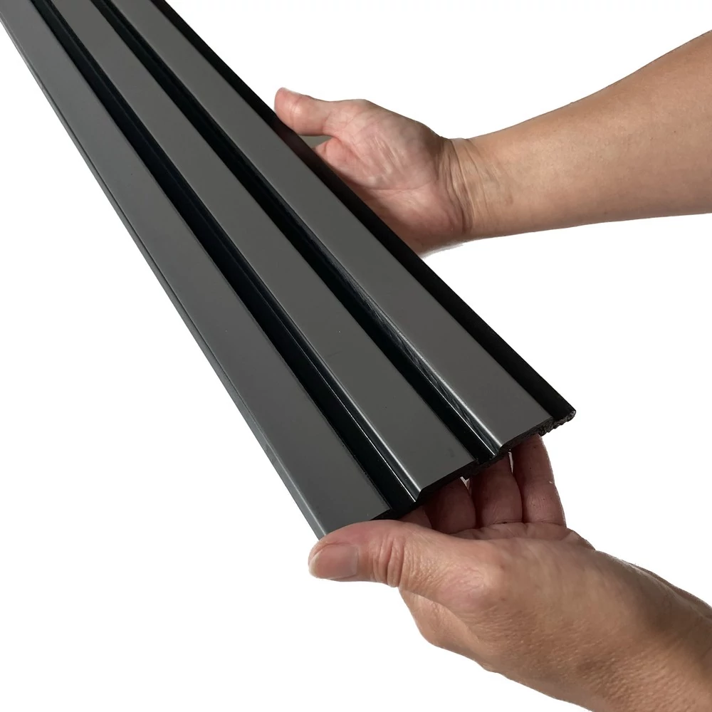 Kerma fali lamella bordázott falburkolat 11,5x290 cm szürke színben KD4-107